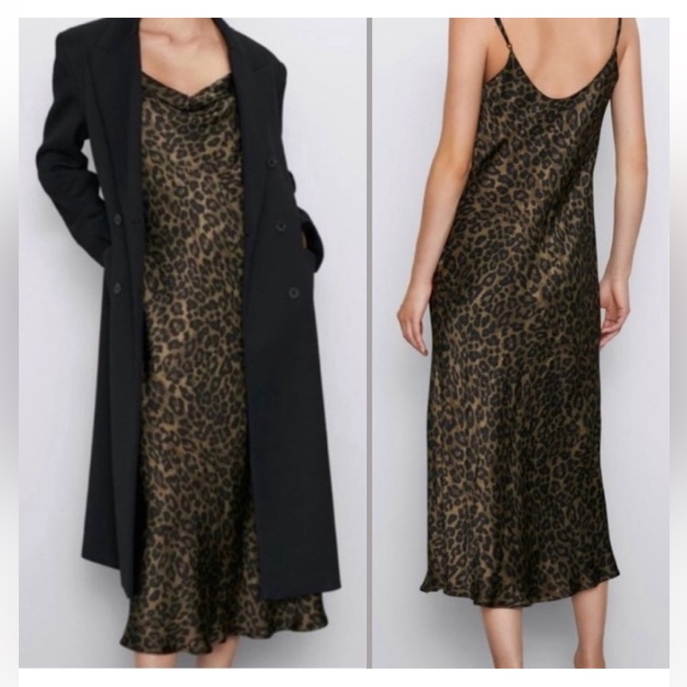 Leopard Print Slip Dress
